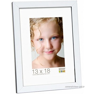 Deknudt Frames S43AL1-10.0X15.0 Bilderrahmen Weiß Schwarz 17,8 x 13,5 x 1,5 cm