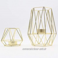 FENG Geometrische Kerzenhalter moderner Kerzenständer aus Eisen Stabiler Kerzenständer aus Metall Kerzenhalter im einfachen Stil.