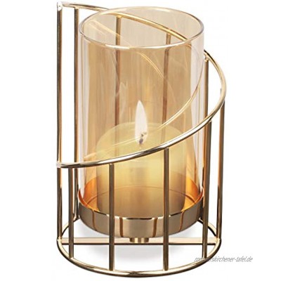 Geometrische Spiralförmig Kerzenständer Moderne minimalistische Kerzenhalter mit abnehmbarem Glas für Wohnzimmer Esstisch Hochzeit Zeremonie Jubiläum Muttertagsdekoration Wohnkultur Groß