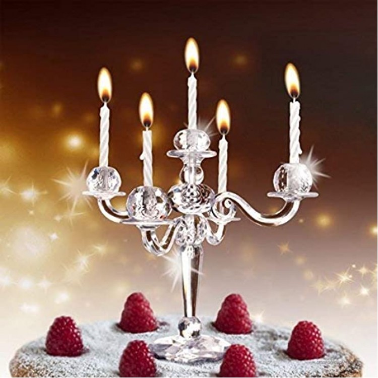 Hoobbe Bling Kerzenständer für Kuchen inkl. Kerzen