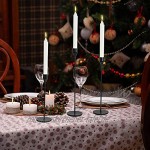 Hossejoy Kerzenständer 3er Set Eisen Kerzenhalter Kerzenleuchter Romantisches Vintage Kerzen Ständer Tischdeko für Hochzeit Party Weihnachten