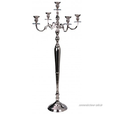 Lifestyle & More Kerzenständer 5-armig Kerzenleuchter Silber Kandelaber Höhe 122cm