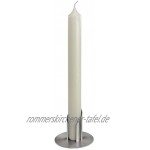 Motivationsgeschenke Taufkerze Kerzenhalter aus Metall silberfarben für Kerze bis Ø 4 cm Kerzenständer Kommunionkerzen
