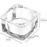 IKEA Glasig Teelichthalter transparentes Glas 5 x 5 cm 5 Stück