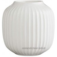 Kähler Designer Teelichthalter aus Porzellan in Weiß 9,5 cm