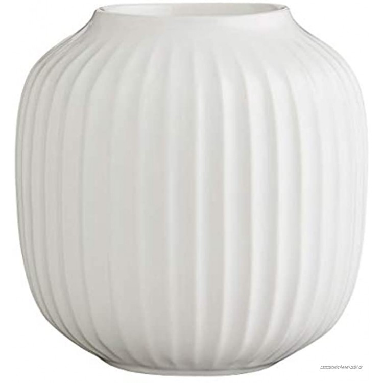 Kähler Designer Teelichthalter aus Porzellan in Weiß 9,5 cm
