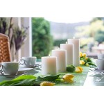 Qult Farluce Trend ∅ 8cm • Teelichthalter in Kerzenform • Dauerkerze • Kunststoffkerze in Kerzenoptik • Teelichtkerze mit Teelichteinsatz • inkl. Teelicht Höhe 15cm