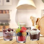 Relaxdays klar Teelichtgläser 12er Set konisch Tischdeko Gläser für Dessert Votivgläser Gastgeschenk 7,5 cm Ø Standard