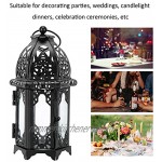 2 Stück Kerzenhalter Vintage Schloss Dekorative Kerzen Laternen Metall Eisen Windlicht Kerzenständer für Hochzeit Home Dekorationen