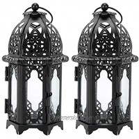 2 Stück Kerzenhalter Vintage Schloss Dekorative Kerzen Laternen Metall Eisen Windlicht Kerzenständer für Hochzeit Home Dekorationen