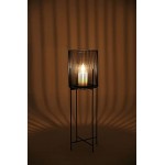BURI Windlicht mit Glaseinsatz 73cm Kerzenständer Kerzenhalter Blumentopfhalter Deko