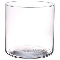 INNA-Glas Zylinder Windlicht Glas Sanny aus Glas klar 19cm Ø19cm Kerzen Glas Glasvase