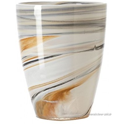 LEONARDO Windlicht 19 beige Alabastro Glas Handmade