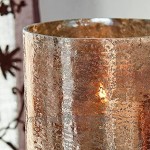 Loberon Windlicht Crookstown Glas H Ø ca. 23 19 cm braun