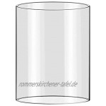 Oberstdorfer Glashütte Windlicht Gross Ersatz Glas Zylinder klar mundgeblasen Öffnung unten Oben ca. 8 cm Höhe 20 cm Maß Anfertigung in Anderen Größen möglich