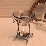 Eisen Aroma Ölbrenner Ofen Kerzenbrenner Aromatherapie Ätherische Öllampe für Wohnzimmer Schlafzimmer Hotel Restaurant Büro01