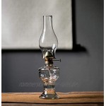 LMYKH Glas Petroleumlampe Sturmlaterne Retro Klassische Öllampe mit Docht für Home Power Failure Notlicht 32cm