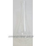 Oberstdorfer Glashütte Kleiner Ersatz Zylinder Lampenglas für unsere kleine Öllampe mit Spiegel Klarglas mundgeblasen Höhe 20 cm untere Aussendurchmesser 3,5-4,0 cm breiteste Stelle 8,2 cm
