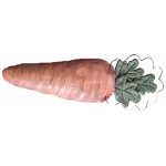 Craft Outlet 9x24 Fabric Carrot Figurine Stoff Mehrfarbig