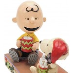 Enesco Jim Shore Peanuts Charlie Brown und Snoopy mit heißem Kakao Mehrfarbig