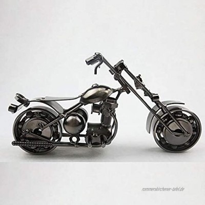 LCSD-Ornamente. Großes Harley Motorrad-Modell Home Decoration Dekoration Eisen-Fertigkeiten kreatives Geschenk 21cm * 7cm * 11cm Color : Gray