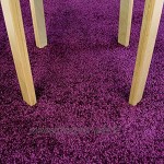 Carpet Studio Ohio Teppich Läufer 57x150cm Weicher Kurzflor Teppich Läufer Flur Schlaffzimmer Wohnzimmer & Küche Pflegeleicht Geruchsneutral Lila