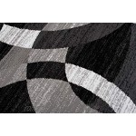 Carpeto Rugs Teppich Wohnzimmer Kurzflor Grau Modern Geometrisch Muster Öko-Tex 250 x 350 cm