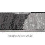 Carpeto Rugs Teppich Wohnzimmer Kurzflor Grau Modern Geometrisch Muster Öko-Tex 250 x 350 cm
