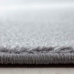 HomebyHome Kurzflor Teppich für Wohnzimmer-Teppich Läufer Schatten Muster Grau Schwarz Mel Grösse:120x170 cm