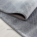 HomebyHome Kurzflor Teppich für Wohnzimmer-Teppich Läufer Schatten Muster Grau Schwarz Mel Grösse:120x170 cm