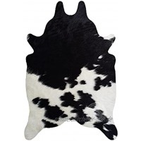 Mini Teppich aus Kuhfell Farbe: Schwarz und Weiß Größe 90 x 60 cm Premium Qualität von Pieles del Sol aus Spanien