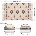 NN Marokkanische Teppiche Teppiche Baumwollteppich Tufted Tapisserie Gewebte Teppiche mit Quaste Teppiche Wohnzimmer Schlafzimmer Küche Badezimmer Türmatte 60 x 90 cm