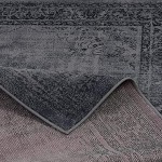 Pergamon Designer Teppich Passion Vintage Bordüre Anthrazit in 5 Größen