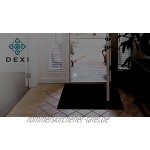 DEXI Fußmatte 60 x 90 cm,rutschfeste Schmutzfangmatte für Innen und Außen,Waschbar Haustürmatte Türmatte Teppiche Eingangsteppich,Dunkelgrau