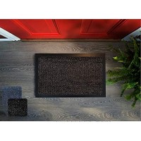 Floorcover Fußmatte rutschfest Türvorleger & Schmutzabstreifer in Grautönen bleibt der Schmutz draußen und das Zuhause sauber 40 x 60 cm Braun