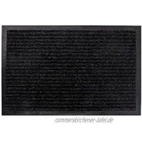 Spetebo Schmutzfangmatte schwarz 80 cm x 120 cm Fußmatte Fußabtreter Türmatte Außen