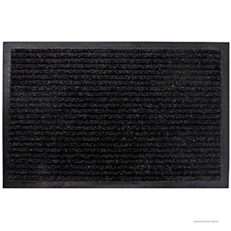 Spetebo Schmutzfangmatte schwarz 80 cm x 120 cm Fußmatte Fußabtreter Türmatte Außen