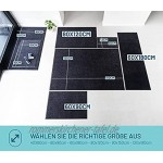 Virusreduzierende Fußmatte schwarz Hygiene PRO Schmutzfangmatte 60x180 Fußmatte lang schmal Läufer für Küche Haustür Eingang