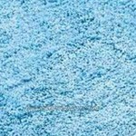 etérea Badteppich Baumwolle 60x60 cm Hochflor Badematte Phil weicher und Flauschiger Badezimmerteppich waschbarer Duschvorleger Badvorleger in Hellblau