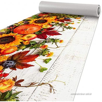 ANRO Läufer Küchenläufer Küchenteppich Flur Teppich Anti-Rutsch waschbar Herbst 100x51cm
