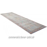 benuta Teppich Läufer Visconti Türkis 70x240 cm | Moderner Teppich für Wohn- und Schlafzimmer