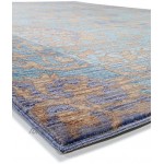 benuta Teppich Läufer Visconti Türkis 70x240 cm | Moderner Teppich für Wohn- und Schlafzimmer