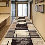 Flur Läufer Teppich rutschfest Schallschutz Türmatte mit 0,6 MM Dickem Fußboden Matte für Korridorhalle Küche Eingang Treppe Cuttable Waschbar