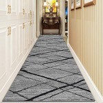 GJIF Läufer Teppich Flur Modern Geometrisch Korridor Teppich Für Küche Wohnzimmer Schlafzimmer Rutschfester Breite 60cm 80cm 90cm 100cm 120cmSize:80x350cm