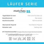 matches21 Teppichläufer Küchenläufer Teppich Läufer Dunkles Holz Holzoptik Bretter Velours & Latex waschbar 60x120 cm