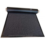 Mertex Schmutzfangläufer Meterware 90 cm grau-schwarz meliert 90 x 400 cm Schnittkante mit Randprofil