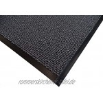 Mertex Schmutzfangläufer Meterware 90 cm grau-schwarz meliert 90 x 400 cm Schnittkante mit Randprofil