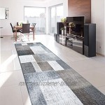 Teppich-Läufer auf Maß Lucano | Moderner Wohnteppich für Flur Küche Schlafzimmer | Meterware viele Größen | rutschfest robust & pflegeleicht Beige 80 x 150 cm