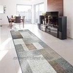 Teppich-Läufer auf Maß Lucano | Moderner Wohnteppich für Flur Küche Schlafzimmer | Meterware viele Größen | rutschfest robust & pflegeleicht Beige 80 x 150 cm