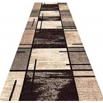 WUZMING Flur Läufer Teppich Geometrische Muster Schmale Teppiche rutschfest Verschleißfest für Gang Fußgängergang Passage Eingang Fußmatten Size : 80x290cm